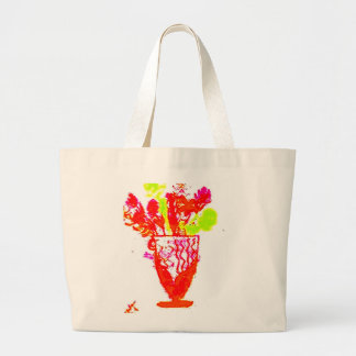 bloemen grote tote bag