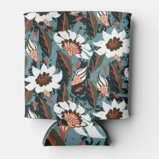 Bloemen Grunge: handgeschilderd. Blikjeskoeler