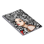 Bloemen Haar Vrouw Notitieboek (Rechterzijde)