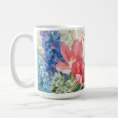  Bloemen "Happy Moederdag" Monogram Koffiemok (Links)