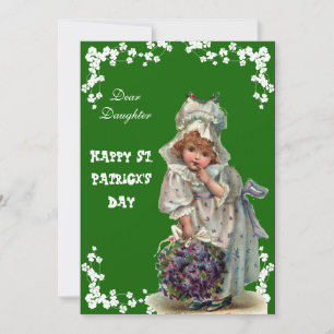 bloemen Happy St Patricks Day Daughter Fun Feestdagenkaart