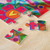  Bloemen Harten Leuke Vriendelijkheid Quote Trendy Legpuzzel (Zijkant)