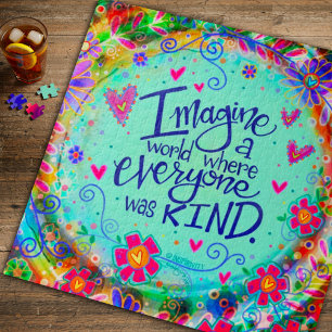  Bloemen Harten Leuke Vriendelijkheid Quote Trendy Legpuzzel