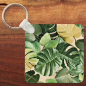 Bloemen/Hawaïaans/Tropisch blad Sleutelhanger (Voorkant)