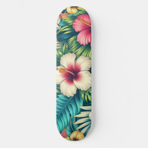 Bloemen Hawaïaans/tropisch Skateboard