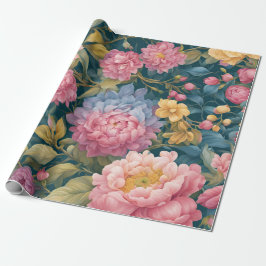 Bloemen Heldere kleurrijke bloemen Cadeaupapier