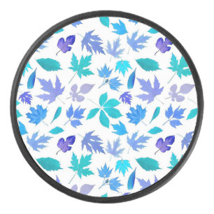 Bloemen Herfst Blad Patroon Design-36566 Hockey Puck