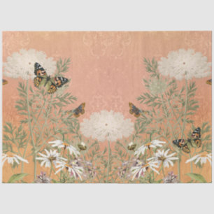Bloemen Herfst in Parijse Vlinder Decoupage Tissuepapier