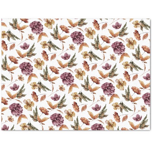 Bloemen Herfst tissuepapier