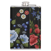 Bloemen Heupfles (Achterkant)