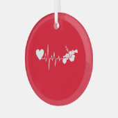 Bloemen - Hibiscus Plant Glas Ornament (Voorkant links)