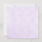 Bloemen Hoefijzers Paarse Save the Date (Achterkant)