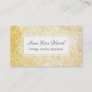 *~* Bloemen Honinggoud + Gele Bloemen Visitekaartje