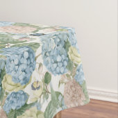 Bloemen, hortensia's, rozen, roze rozen tafelkleed (Voorbeeld)