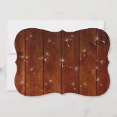 Bloemen & Hout bruiloft uitnodiging (Achterkant)