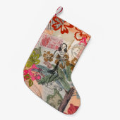 bloemen Hula Colorful Hawaiian Tropical Kleine Kerstsok (Voorkant (Hangend))