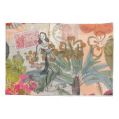 bloemen Hula Colorful Hawaiian Tropical Kussensloop (Achterkant)