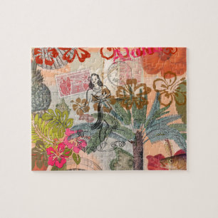  bloemen Hula Colorful Hawaiian Tropical Legpuzzel