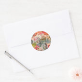 bloemen Hula Colorful Hawaiian Tropical Ronde Sticker (Envelop)