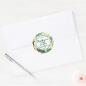 Bloemen Hummingbird Vrijgezellenfeest Dank u Ronde Sticker (Envelop)