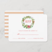  Bloemen Huwelijk Succulent | RSVP (Voorkant / Achterkant)