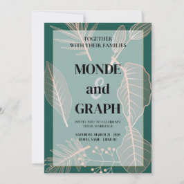 Bloemen Huwelijksuitnodigingen Kunst Kaart