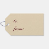 bloemen I Cadeaulabel (Achterkant Horizontaal)