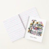 *~* Bloemen IK ONTVANG NU 1 AP85 Manifesting Notitieboek (Binnen)