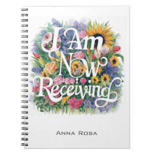 *~* Bloemen IK ONTVANG NU AP85 Manifesting 10 Notitieboek