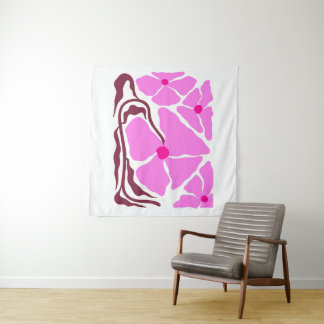 Bloemen Illustratie Kunstwerk Wandkleed