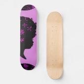  bloemen in afro skateboard (Voorkant)