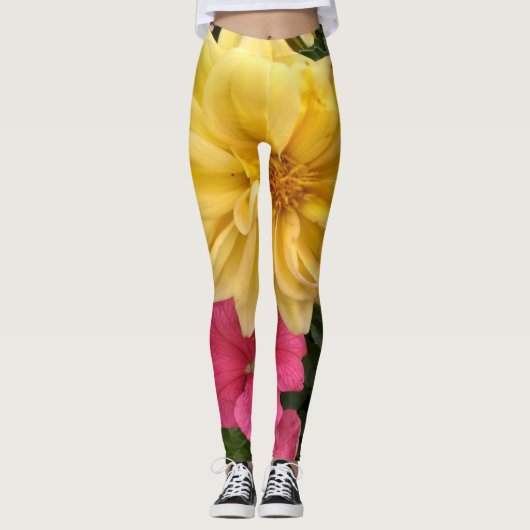 Bloemen in bloei leggings (Voorkant)