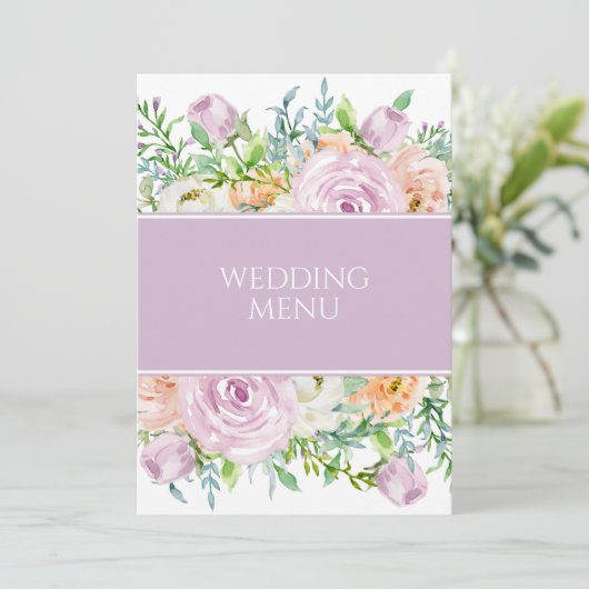 Bloemen in Bloom - het Menu van de Ontvangst van h (Staand voorkant)