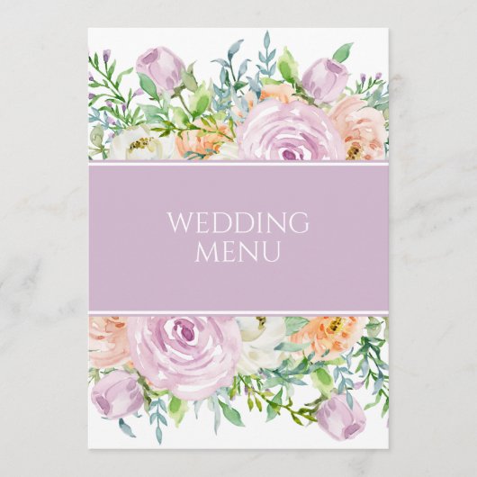 Bloemen in Bloom - het Menu van de Ontvangst van h (Voorkant)