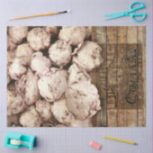  bloemen in Coffee Crate-decoupage Tissuepapier (Craft)