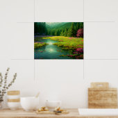 Bloemen in de Glade: Forest Delight Poster (Keuken)