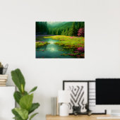 Bloemen in de Glade: Forest Delight Poster (Thuiskantoor)