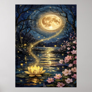 Bloemen in de natuur poster