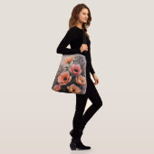 Bloemen in de schemering crossbody tas (Op model)