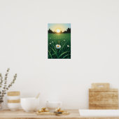 Bloemen in de Sun Wall Art Poster (Keuken)