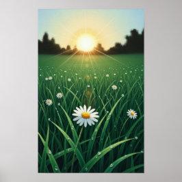 Bloemen in de Sun Wall Art Poster
