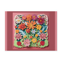 Bloemen in de tuin | Papierkunst