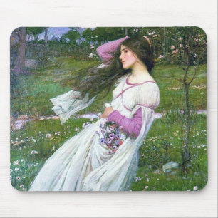 Bloemen in de wind, John William Waterhouse Muismat