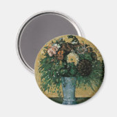 Bloemen in een blauwe vaas door Paul Cezanne Vinta Magneet (Voorkant / Achterkant)