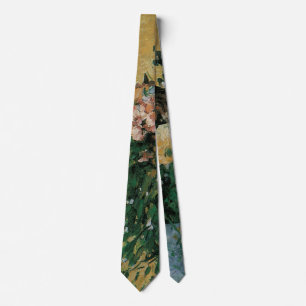 Bloemen in een blauwe vaas door Paul Cezanne Vinta Stropdas