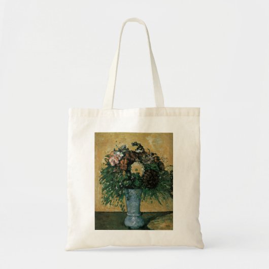 Bloemen in een Blauwe Vase door Paul Cezanne Art Tote Bag (Voorkant)
