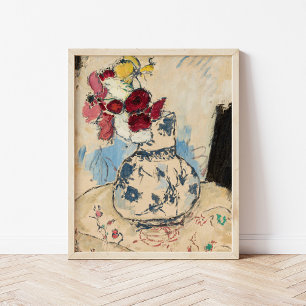Bloemen in een bloemenvaas Tadeusz Makowski Poster