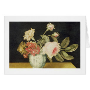 Bloemen in een Delft Jar (olie op het paneel)