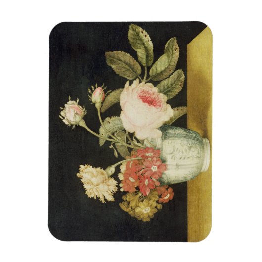 Bloemen in een Delft Jar (olie op het paneel) Magneet (Verticaal)