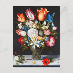  bloemen in een glas Ambrosius Bosschaer Briefkaart